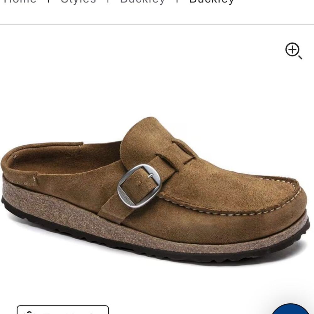 Birkenstock Buckley Tan Suede Clogs in Tea Women’s 38 - Picture 8 of 8